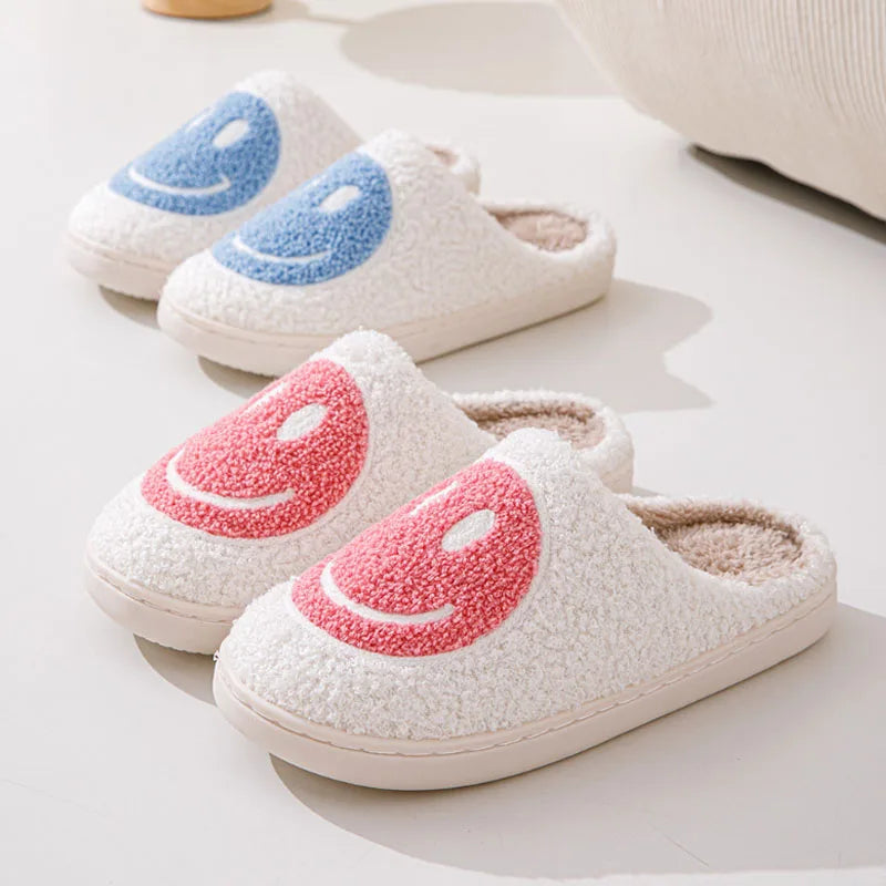 Happy face slippers