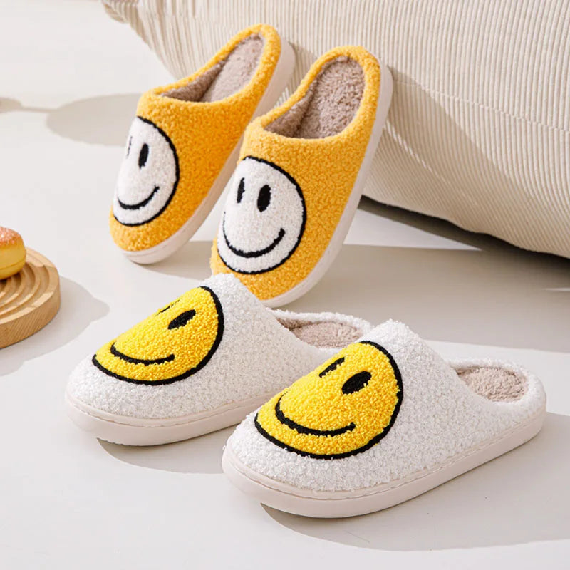 Happy face slippers